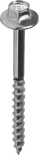 TEL Hexagonal Wood Screw Pointed 12x2 1