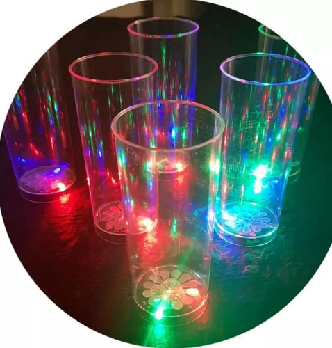 100 LED Glowing Long Drink Cups for 15th Birthday Parties and Events 13