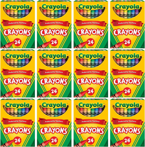 Crayola Bulk Crayons, 12 Packs of 24, Assorted Colors 0