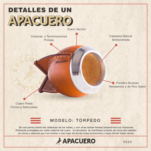 Matte Torpedo Premium + Alpaca Bulb With Cleaner - Mate Torpedo Premium + Bombilla De Alpaca Con Limpiador
