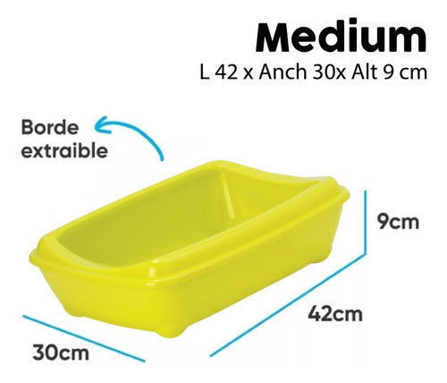 Moderna Arist-O-Tray + Rim Medium Cat Litter Box 1