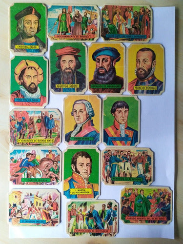 Tarjetas 1967 Antiguas Próceres Argentinos X Unidad 0