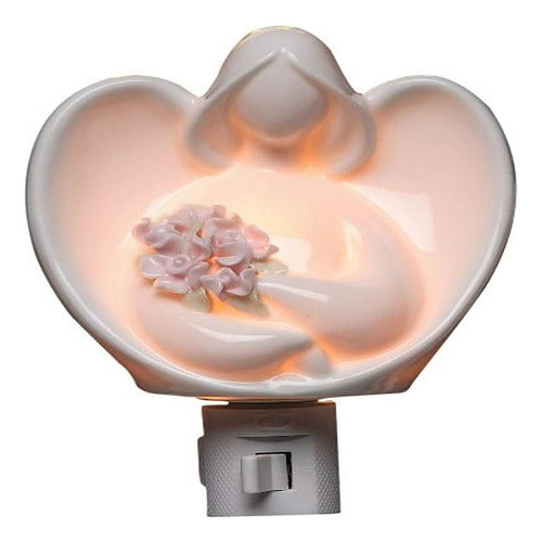 Appletree Design Angels Con Flores Plug In Night Light, 5-3/ 0