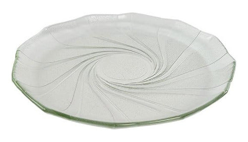 Set of 12 Flat Glass Plates Cosmos Model Durax X12 4