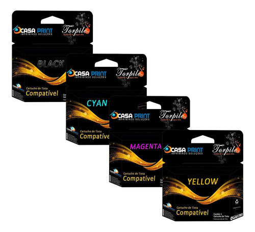 Kit 4 Cartuchos Compatível Com Hp 564xl Cmyk B8550 C6350 564 1