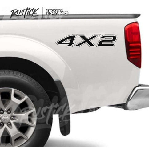 Set X2 Calcos 4x2 Lateral Pickup Camionetas Ploteo Mod2 30 0