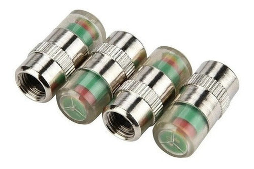 Generic Tire Pressure Indicator Valve Caps Pack of 4 2