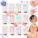 M&Q Regalos X12 Kids Fake Nails with Adhesive - Printed Designs 1