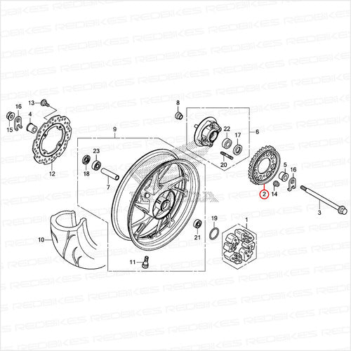 Kit Transmision Honda Cb 190 R Medida Original H2 1