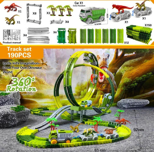 Brinquedo Montar Trilhas De Trem Dinossauros 1