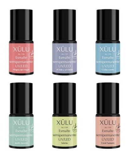 Xúlu Pastel Pop UV/LED Semi-Permanent Nail Polish X6 0