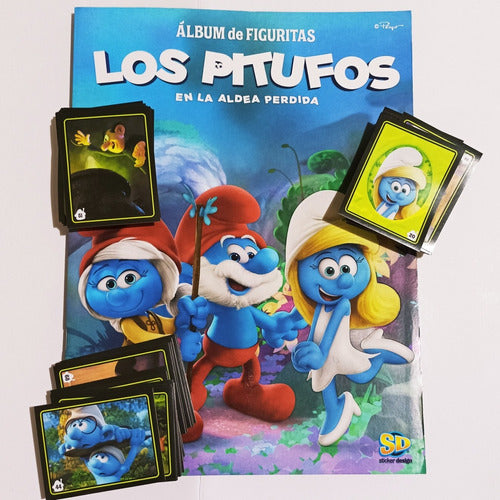 Sticker Design Los Pitufos - Álbum + 100 Figuritas A Pegar 0