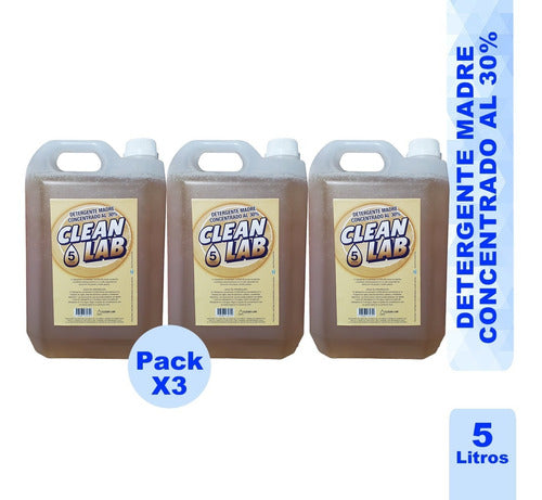 Clean Lab SRL Detergente Madre Concentrado 30% Pack X 3 0