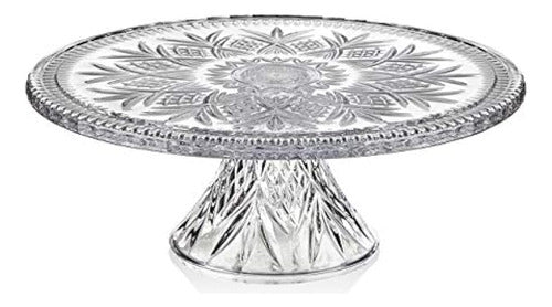 Godinger Dublin Cake Plate Clear 12 with Stand 0