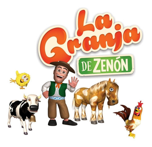 La Granja de Zenón Combo X3 Peluches Granja Zenon Percheron Bartolito Vaca Lola 6