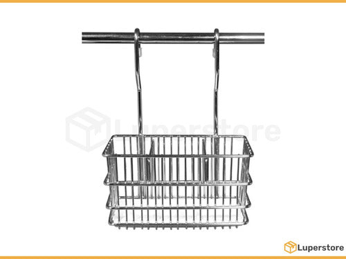 Luperstore Hanging Dish Rack + Cutlery Holder + 60cm Bar and 4 S Hooks 2