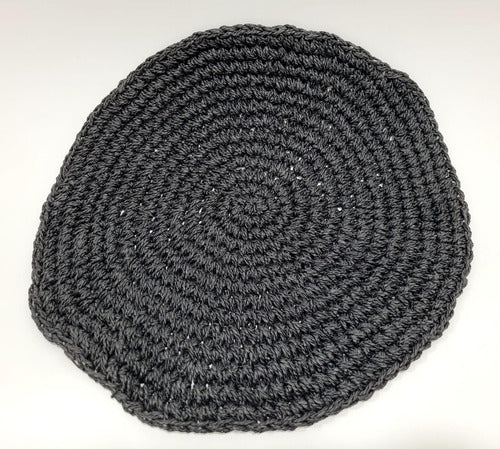 VEO VEO STORE Round Black Decorative Placemats 1