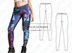 Molde Patron Calza Legging Mujer Pack Talles Xs-s-m-l-xl-2xl 1