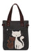 Kaukko Women's Canvas Handbag with Cat Design 0