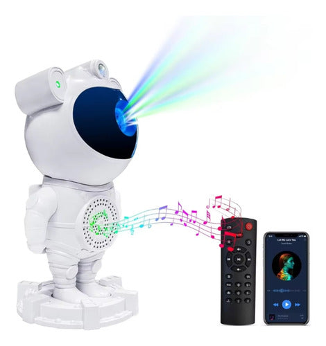 Lampara Astronauta Laser Proyector Parlante Bluetooth 0