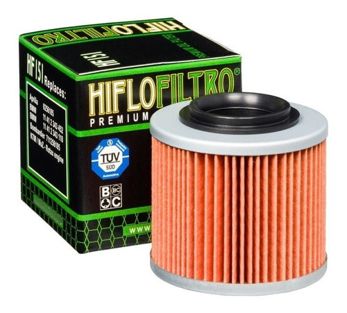 Hiflofiltro Filtro De Aceite Bombardier 650 Ds Hiflofiltro Hf151 Ryd 0