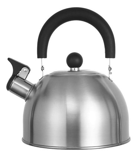 Tienda Almar Stainless Steel Whistling Kettle 2 Liters Black Handle 0