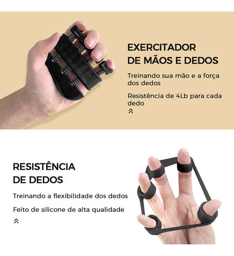 Kit Hand Grip 5 A 60kg Força Treinamento De Pulso Mão - 5pç 2