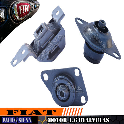 INDARG Motor and Transmission Mounts for Fiat Palio Siena 1.6 8V 0