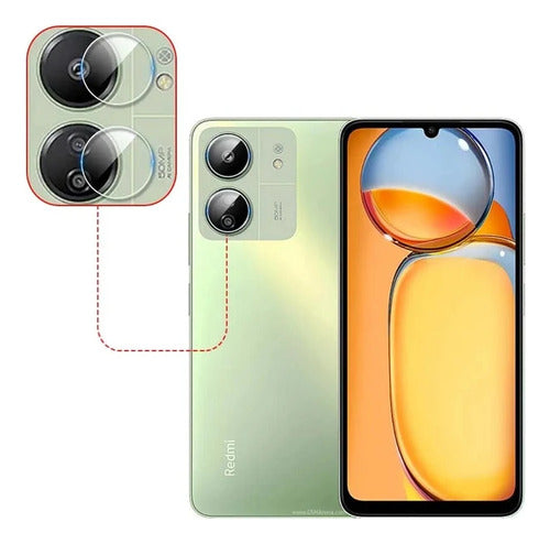 Tempered Glass Camera Lens Protector Compatible with Xiaomi Redmi 13C 0