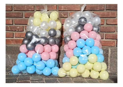 Set of 100 Pastel Color Non-Toxic Ball Pit Balls 2