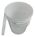 20-Liter White Plastic Bucket with Lid for Food Storage 1