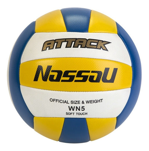 Nassau Attack Volleyball Ball - 5 Soft Touch Professional 36