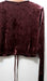 H&M Women's Velvet Burgundy Short Sweater 3