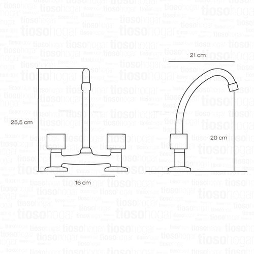 Johnson Acero Combo Bacha Cocina Zz52 + Grifería Canilla Mesada 3