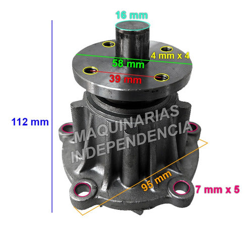 Water Pump for Toyota Forklift 4P Long 95mm Spare Parts 1