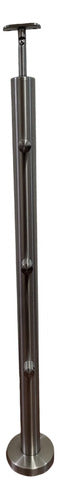 FORMATECSRL Stainless Steel Post Column for Railing 42 Mm with Support 2