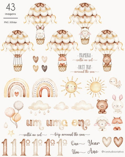 Ineffable Diseños Kit Imagenes Png Cliparts Lluvia De Amor Arcoiris Nube Ni96 1