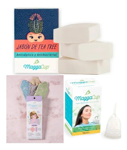 Maggacup Sustainable Kit Menstrual Cup, Daily Protectors, and Soap 0