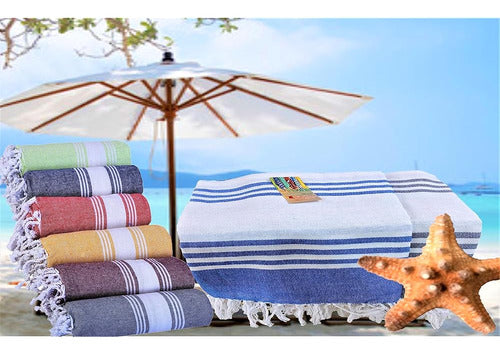 BolBom*S Turkish Cotton Bath Towel for Bathroom, Beach - Set of 4 3