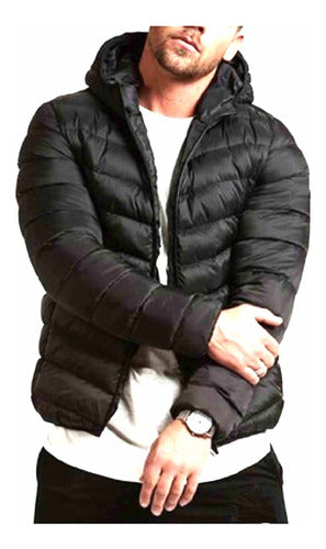 Sport Indumentaria Campera Inflable Con Capucha Hombre Unisex 0