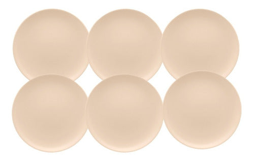 Set of 6 Oxford Unni Grey Ceramic Dinner Plates 26 cm 1