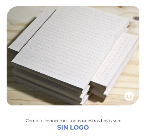 2M EcoResma A6 Lined Recycled Paper Pack of 500 Sheets 6