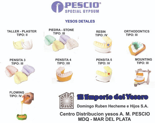 Dental Plaster Pescio Blanco Stone 3 Kg 3