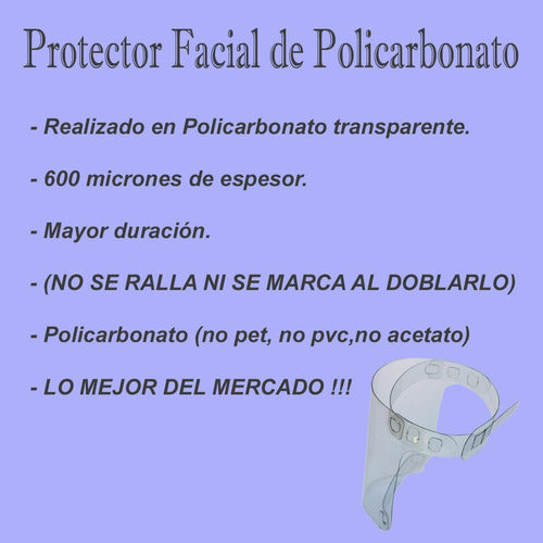 Super Transparent Polycarbonate Facial Protection Mask 3