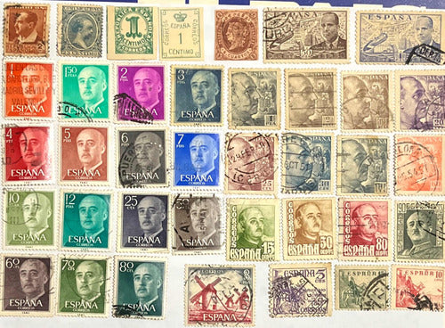 Sello Antiguo España De Colección 38 Estampillas Buen Estado 1