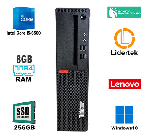 Pc Computadora Lenovo Core I5-6ta 8gb Ram Ddr4 - 256gb Ssd 1