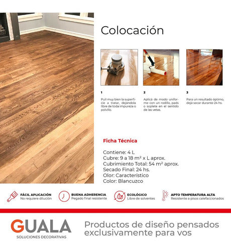 Sellador Hidrolaca Kekol Madera Parquet Madera K403 4l 2