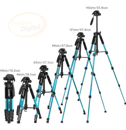 Tripode Zomei Profesional Aluminio Portátil De Viaje Camara 1
