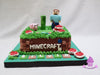 Torta Minecraft Juego Videojuego Tematica Personalizada 1