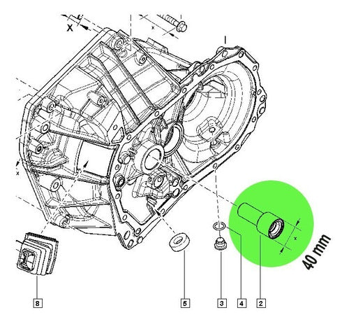 Renault Guide De Directa Con Ruleman Kangoo Megane Clio R19 3